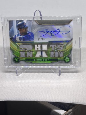 #ad 2019 Topps Triple Threads Sammy Sosa Relic Auto 18 Cubs $125.00