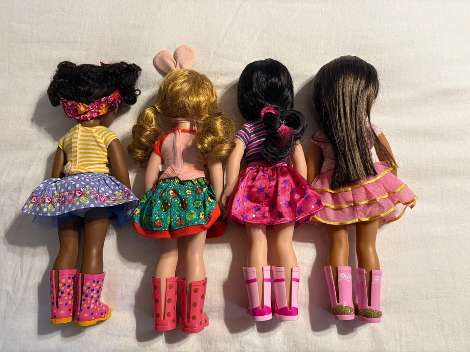 American Girl Wellie Wishers Ashlyn Kendall Willa Emerson Lot Of 4 Dolls - Image 3 of 4