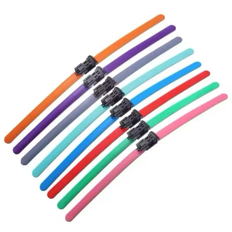 Audi A7 / S7 / RS7 Colorful Boneless Front set Rubber Strip windshield Wipers - Image 2 of 4