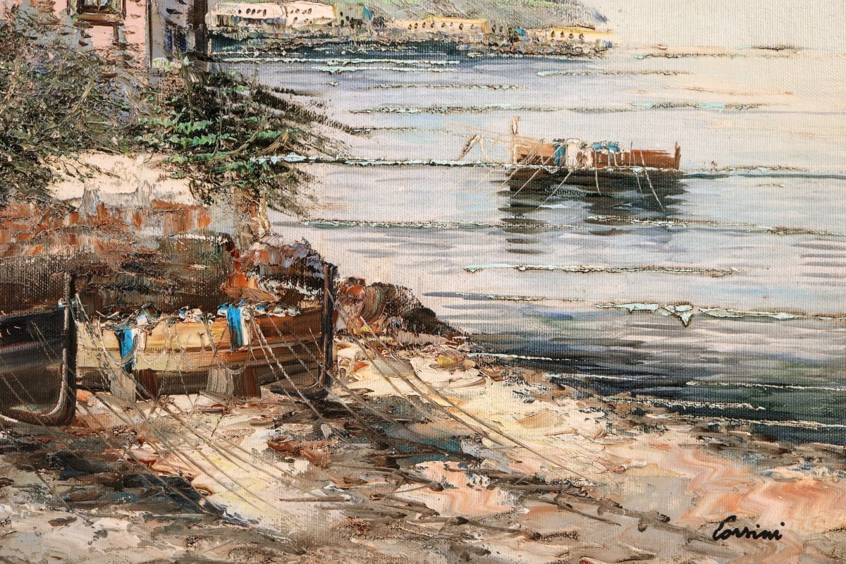 Corsini Painted in Italy肉筆油彩画　直筆サインあり Corsini Painted in Italy肉筆油彩画 直筆サインあり 【公式通販】