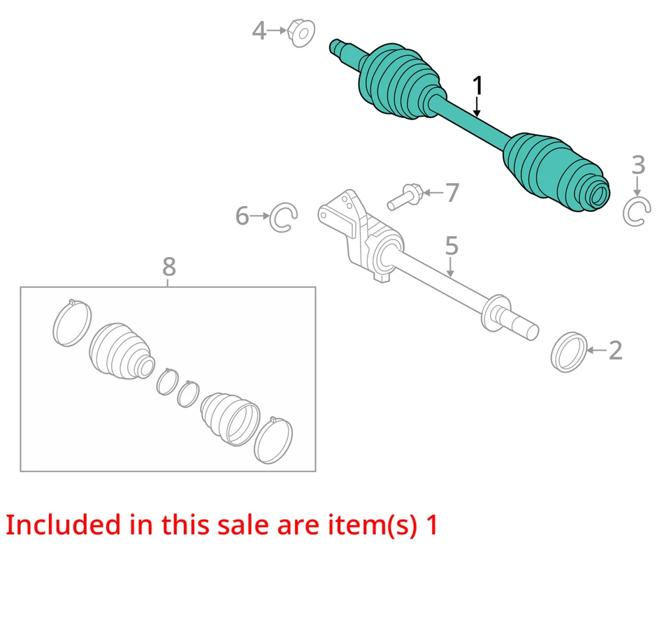 SE ADAPTA A FORD MERCURY FUSION MILAN 2010-2012 EJE DELANTERO AE5Z3A428A - NUEVO Foto 2 de 3