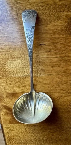 Gorham - Jac Rose - 1885 - Sterling Silver Sauce Ladle Approximately 1.2 ounces