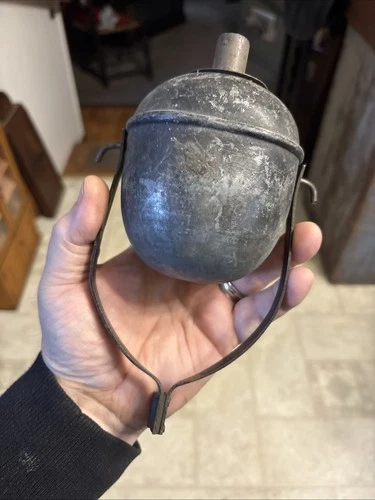 Civil War Tin -ware Patriotic Parade Lamp Mounted On A Pole 1860’s Great Conditi