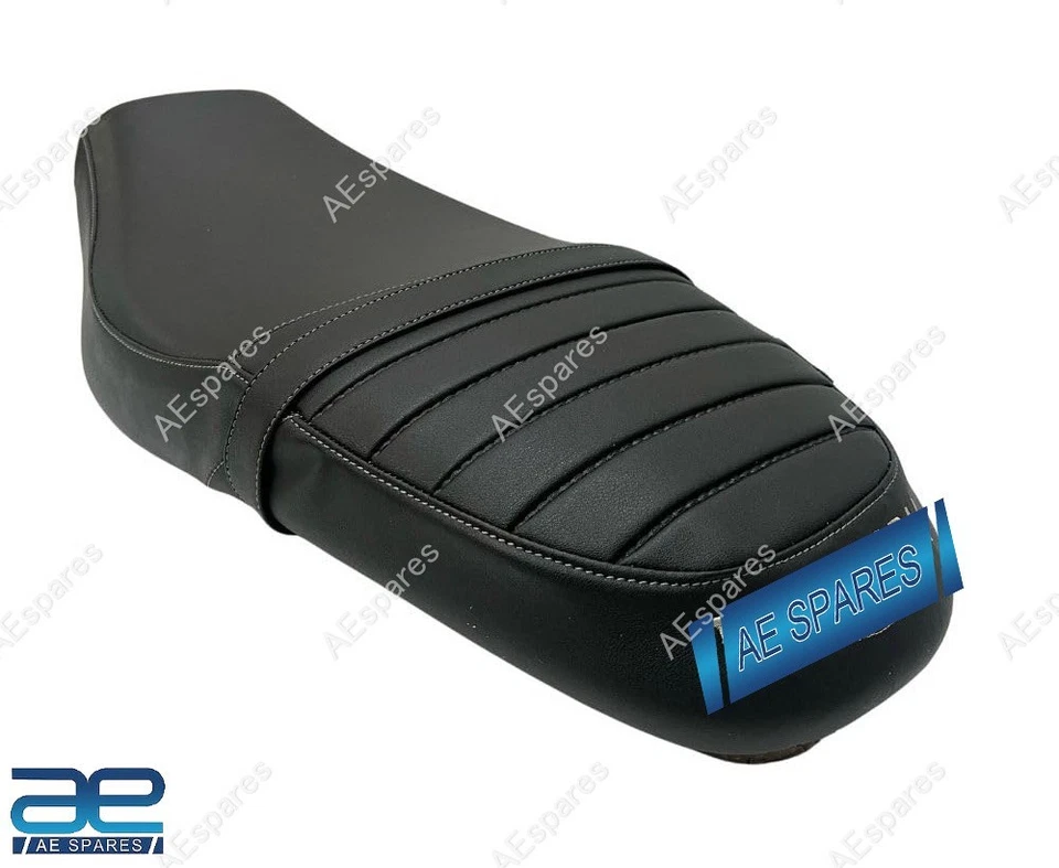 Leather Finish Seat Cover Black Color Compatible With Triumph Speed 400 view 2