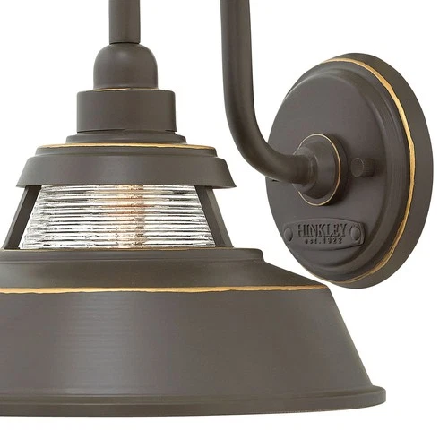 Hinkley Lighting 1194 Troyer 1 Light 10"H Outdoor Wall Sconce - Aged Zinc - Picture 2 of 7