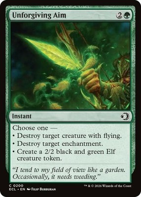Unforgiving Aim Lorwyn Eclipsed Near Mint, English