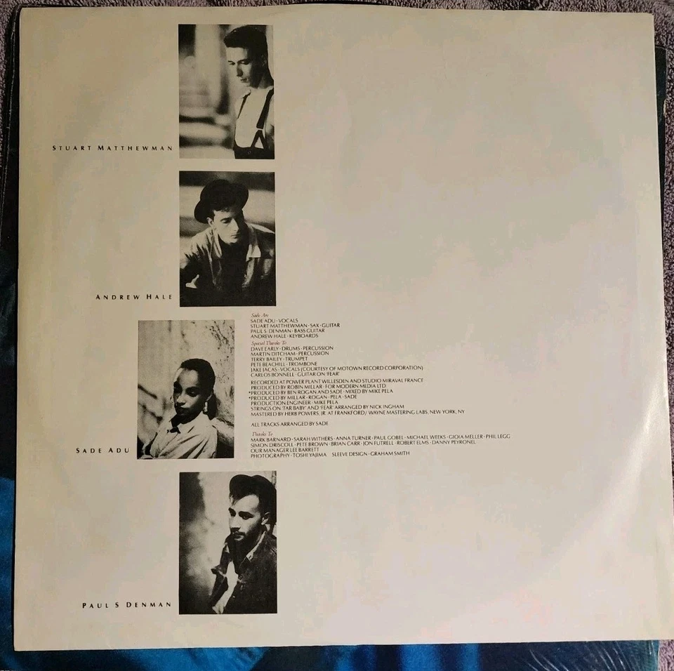 Sade 1985 Original Pressing Lp Of Promise  It's Been Graded A Strong VG ++ - Image 4 of 4