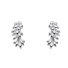 Sterling Silver Earrings E6609 Laura Ashley Flower Crawler Earrings RRP £65.