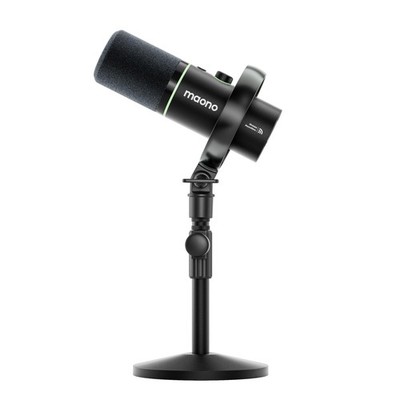PD200W Hybrid Wireless Podcast Microphone for PC, Dynamic XLR USB Mic with De...