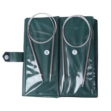  11 Pcs Set Di Ferri Da Uncinetto Circolari Acciaio Inossidabile Maglia