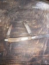 Vintage Schrade Old Timer 3 Blade 340T Folding Pocket Knife Made In USA KnifeB