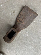 Antique Hoe Blade Head Rusty Steel Old Tool Garden Farm Large Iron Cultivate Dig