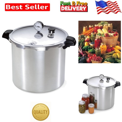 #ad 23 Quart Silver Pressure Canner amp; Cooker Perfect for Safe Food Preservation $431.99
