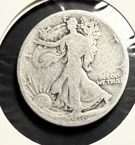 1916 WALKING LIBERTY HALF DOLLAR - GOOD