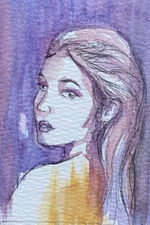 ACEO Original Mixed Media Painting Art