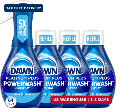 #ad Dawn Powerwash Spray Dish Soap Dishwashing Liquid Fresh 1 Starter Kit 3 Re $35.92