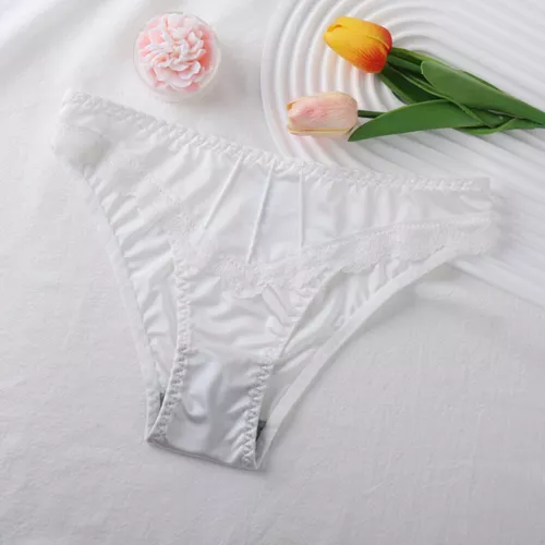 Damen-Slips Spitze Satin Seide Höschen Dessous nahtlos Unterwäsche Tanga Slips P - Bild 22 von 29