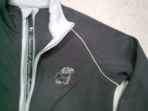 University of Kansas Jayhawks Full Zip Jacket Womens Small Gray Levelwear - Picture 6 of 17