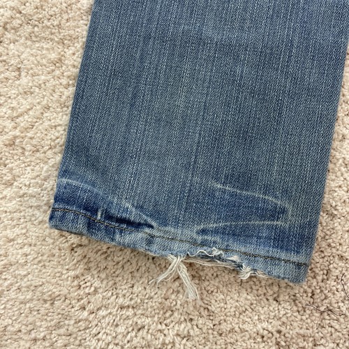 Boys Levis Jeans Size 7 Reg Adjusting Waist Straight Blue Denim - Picture 8 of 13