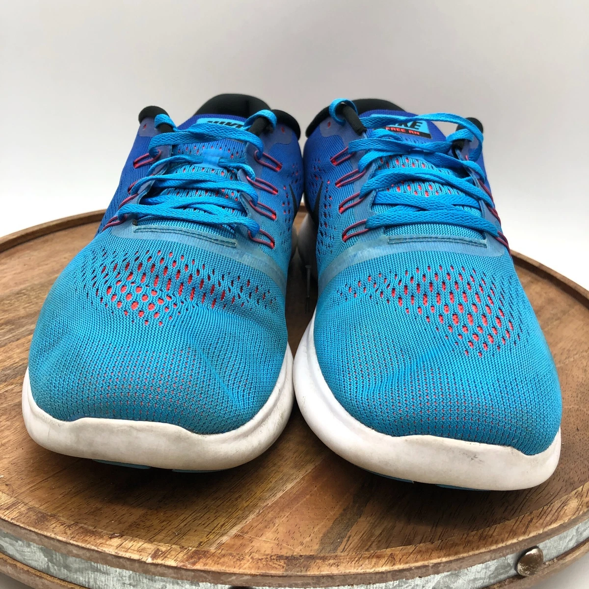Nike Mens Free RN 831508 101 Blue White Running Shoes Sneakers Size 13
