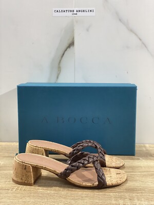 A. Bocca Sandale Frauen AB2279 Braunem Leder Luxury Sandale Frau 35
