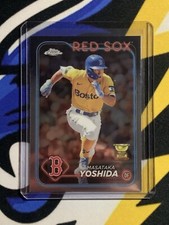 Masataka Yoshida 2024 Topps Chrome #63 Rookie Gold Cup Base Red Sox