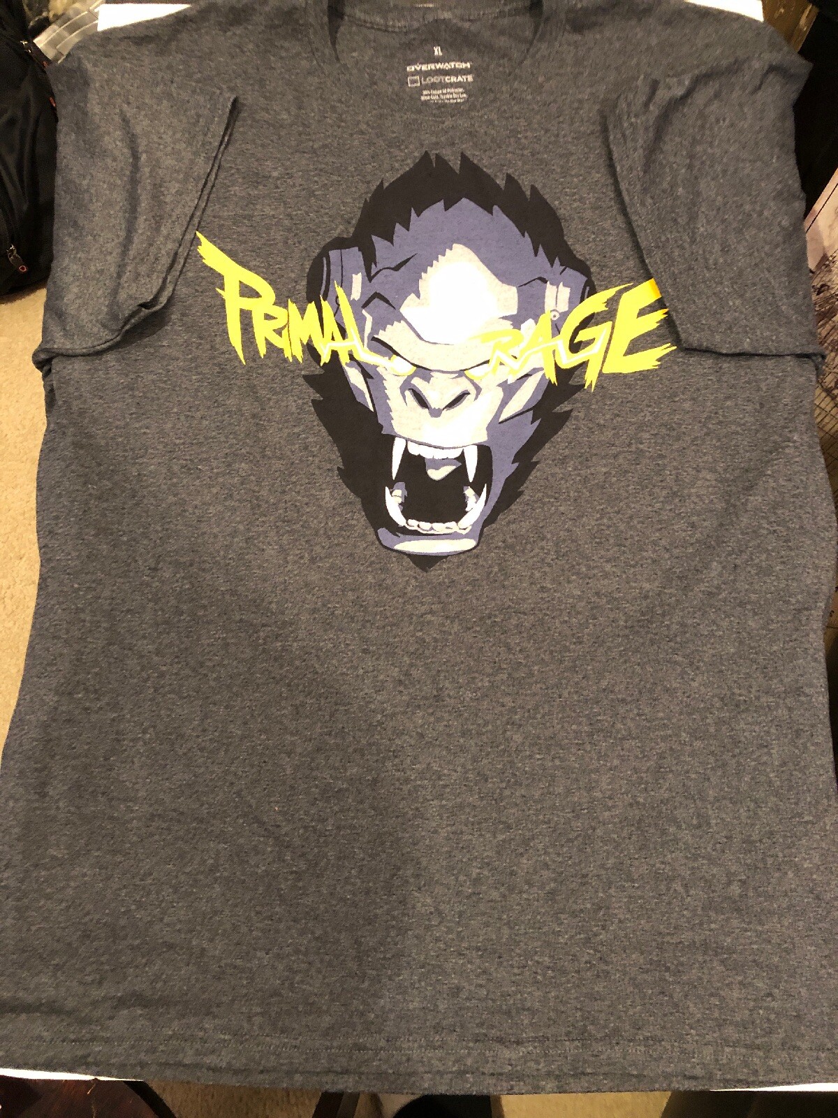 Overwatch Loot Crate Exclusive Winston Primal Rage T-Shirt Size XL image 2