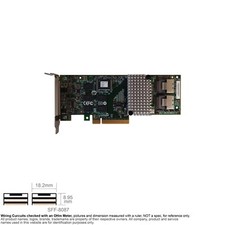 Controller SAS Raid Control Card PCIe X8 SFF-8087 LSI 25394-00 9750-8i 500605B
