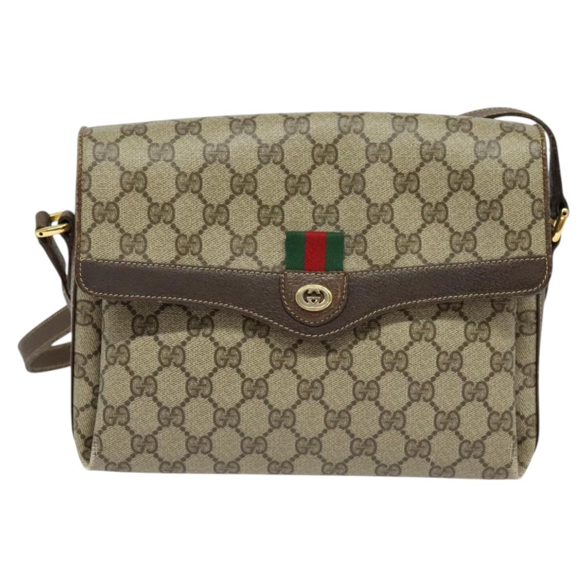 バッグ GUCCI SHERRY LINE GG PATTERN BODY BAG Gucci Vintage GG Plus Sherry Line Crossbody Bag - Neutrals