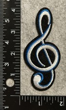 Lot of 1 Treble Clef Music Patch