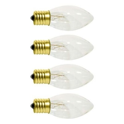 Light Keeper Pro 2 Packs 4 C9 Replacement Bulbs 120V 7W 60Hz AC Indoor Outdoor