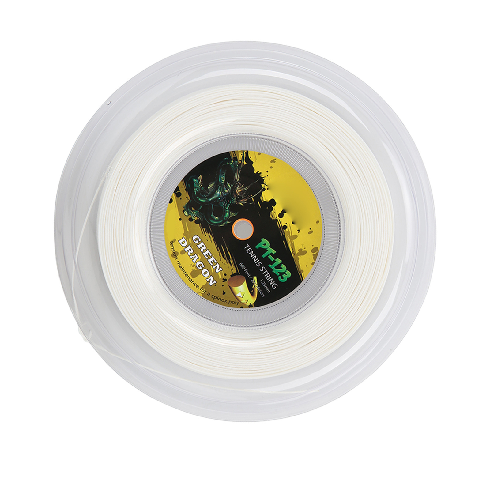 (White) Tennis Racket String Reel Double Ribbed Design Tennis String eBay