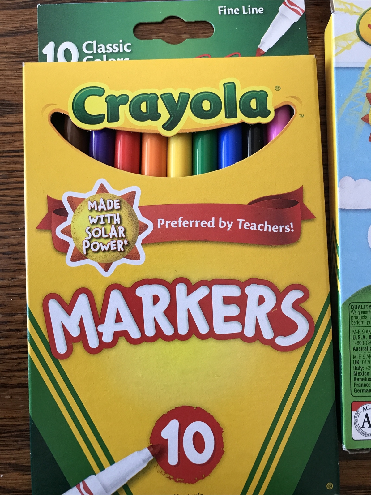 Crayola 10 pack Classic Fine Line Markers (Lot of 5) [Made in U.S.A]