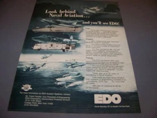 VINTAGE....EDO AVIATION SYSTEMS ...SALES AD...RARE! (680G)