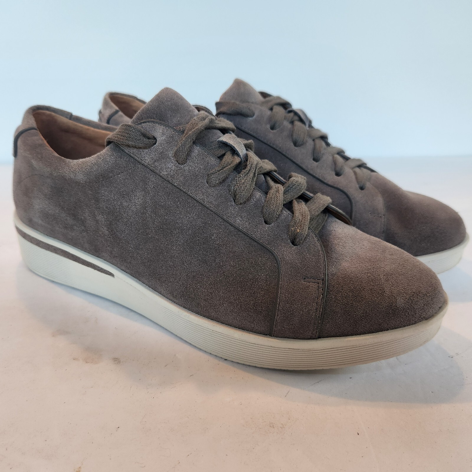 Haddie Fashion Shoes Gray Suede Size 
