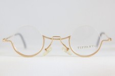 GREAT VINTAGE NEW TIFFANY T64 23KT GOLD PLATED EYEGLASSES BRILLE  