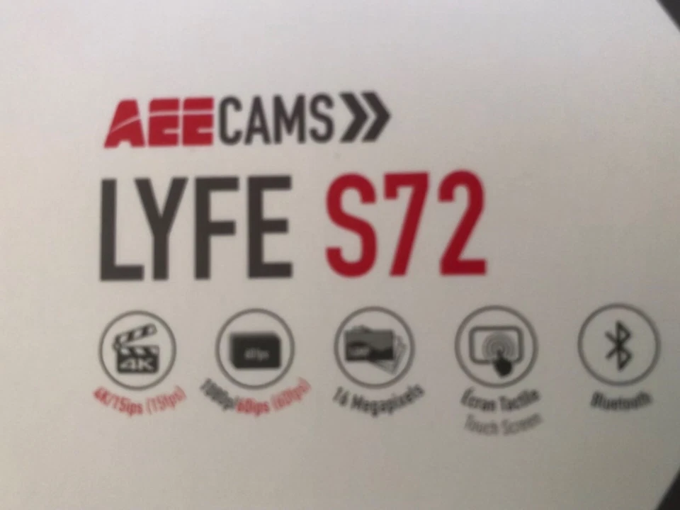 Mini Action Cam, brand new black, AEE CAMS LYFE S72 4K/15ips 60ips 16megapixels - Image 2 of 4
