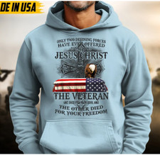 Only Two Defining Forces Have Ever Offered To Die For You Jesus BLUE 3D HOODIE