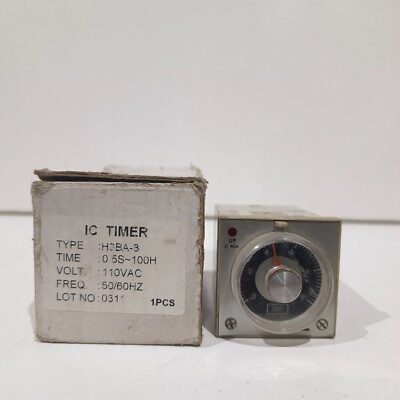 Omron H3BA-8 Timer 0.5S-100H 100VAC New