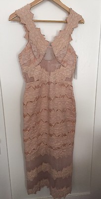 Jonathan Simkhai Brocade Pink Midi Dress Sz 2 NEW W/TAGS Wedding Guest Special