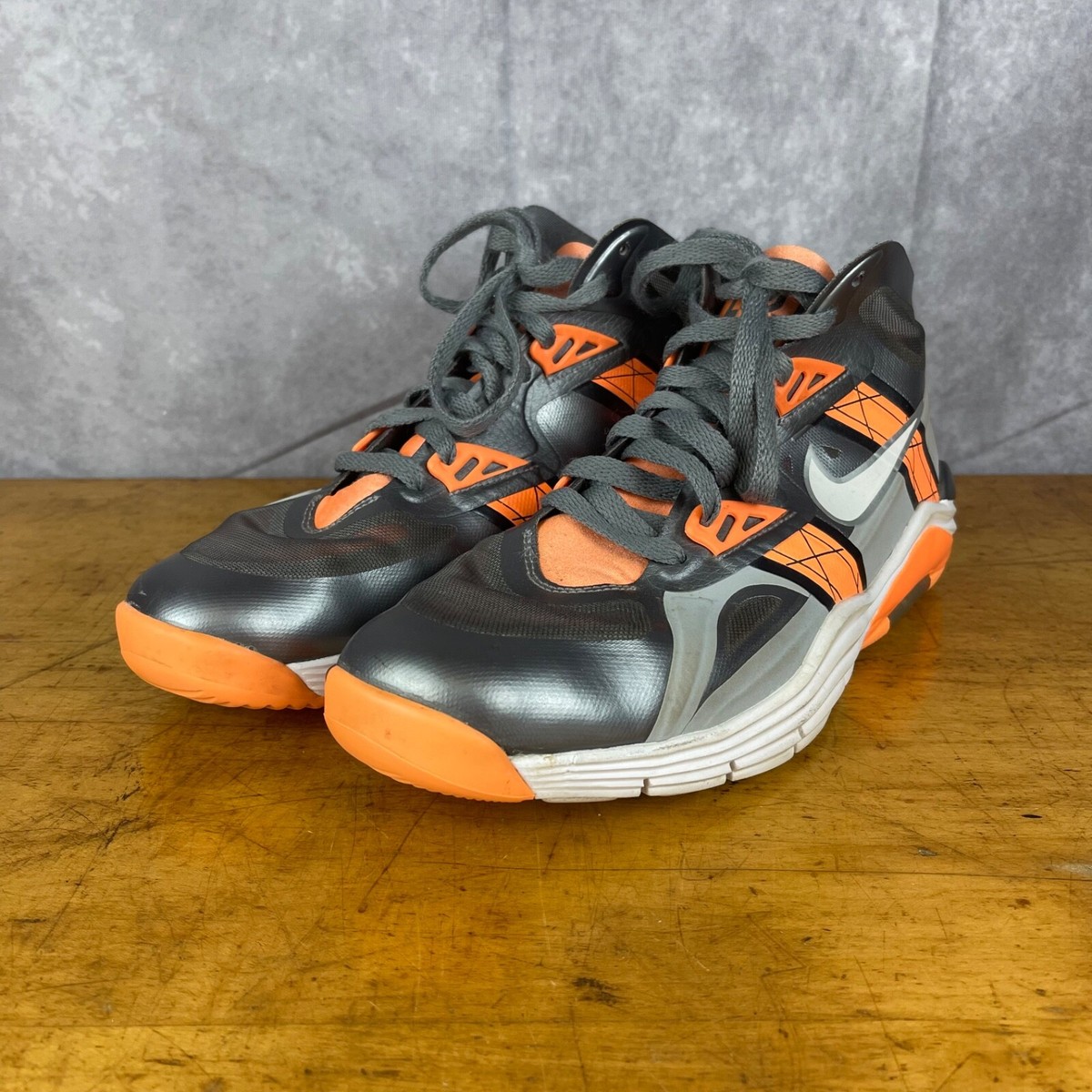Nike Men’s Lunar 180 Trainers SC Cool Wolf Grey Atomic Orange 630922-002 Sz US 8 Nike Men main image 2