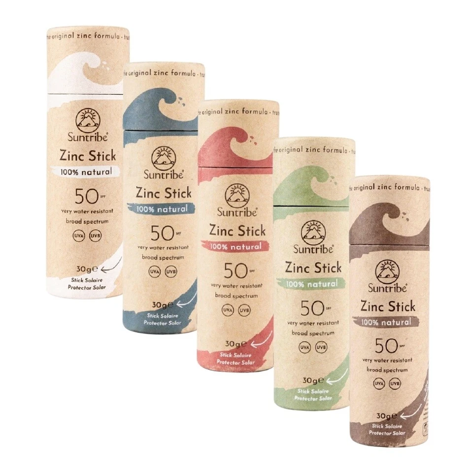 (716,67 EUR/kg) Suntribe Bio-Sonnenstift 30g - 100% natürlich, LSF 50