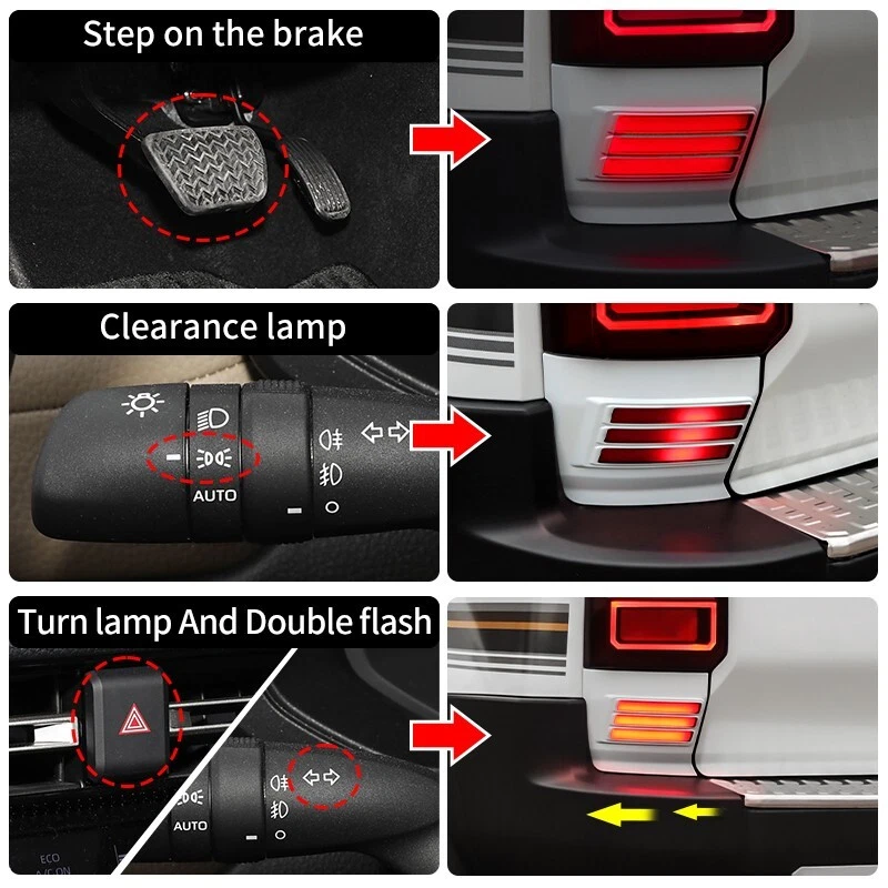 For Toyota Land Cruiser 250 Bumper Light with Streamer Turn Signal Accessories - Image 4 of 4