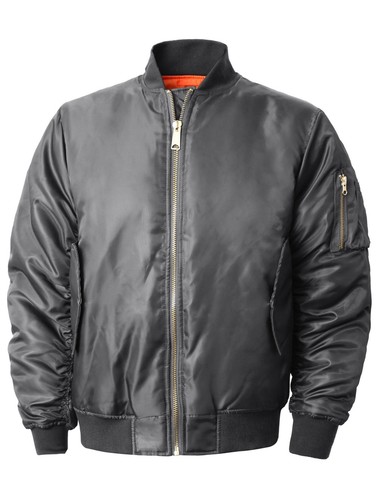 Mens Bomber Jacket Winter Flight Military Air Force MA-1 Tactical Outwear - Picture 35 of 42