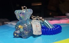 Gummy Bear Dark Blue Citrus Glow In The Dark Keychain