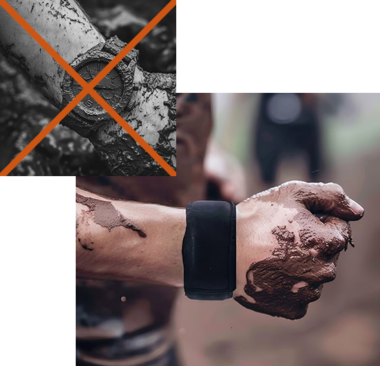 Mudbandz Neoprene TPE Watch Cover Protection For Mud, Moisture