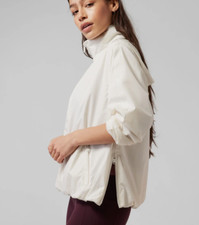 Athleta Sightseer Lace Jacket Magnolia White Size Large