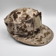 Size 6 7/8 US Navy NWU Type II AOR1 Desert Uniform Hat Utility 8 Point Cap Cover