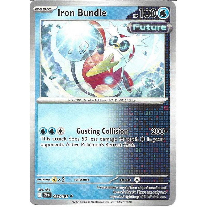 055/191 Iron Bundle : Uncommon Card : Surging Sparks : Pokemon Trading Card Game