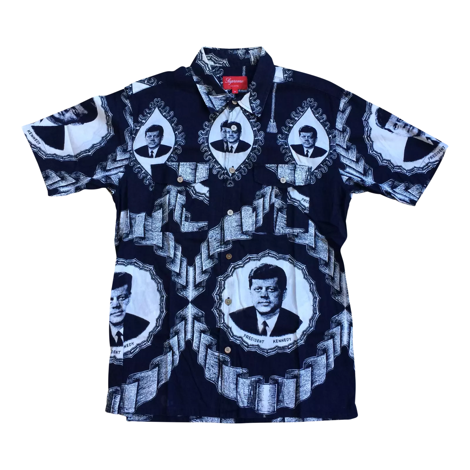 Chemise boutonnée S/S 2013 Supreme x JFK Kennedy
